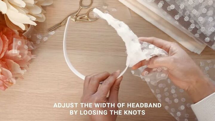 how to tie a knotted bridal headband in 10 minutes easy tutorial, Lace headband