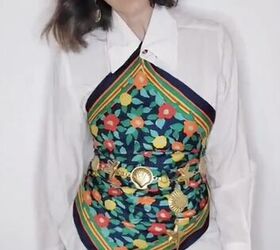 turn your silk scarf into a stunning work top