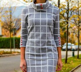 how to sew women s autumn dress with pockets collar lucky you