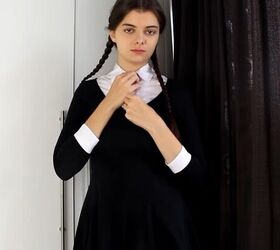 Quick & Easy DIY Wednesday & Morticia Addams Halloween Costumes | Upstyle