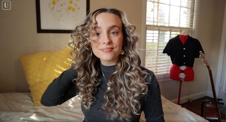 how to use straws for curling hair overnight heatless curls tutorial, Loosening the curls