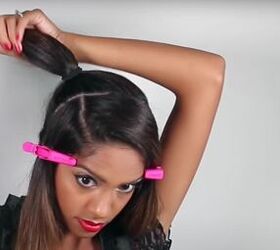 Make an unforgettable statement at your next Halloween party with this super-elegant, 15-minute masquerade hairstyle