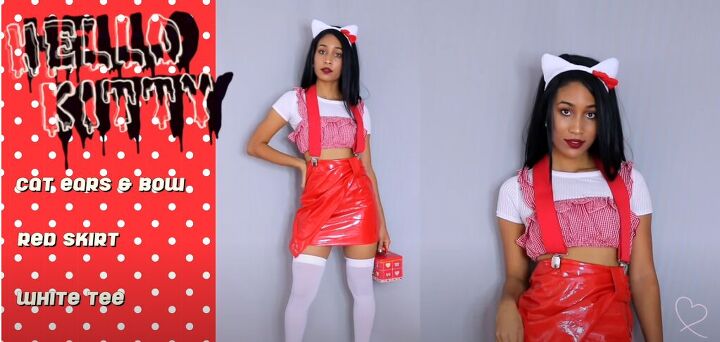 10 last minute diy costumes for halloween, Hello Kitty costume for Halloween