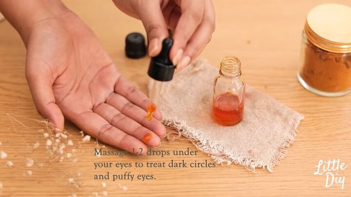 10 game changing beauty hacks and diy skincare recipes, Dropping DIY beauty mixture onto fingertips