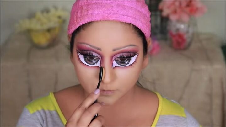 how to do bratz doll halloween makeup this year, Contouring nose