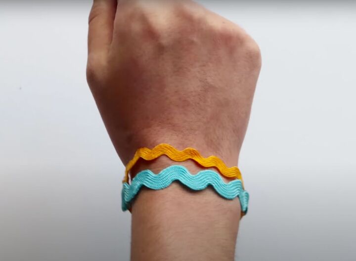 how to make 5 fun hair ties that double as bracelets, Ribbon bracelet