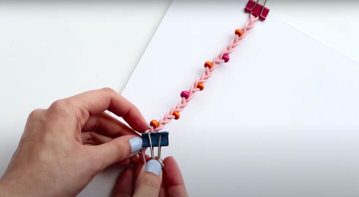 how to make 5 fun hair ties that double as bracelets, Adding beads