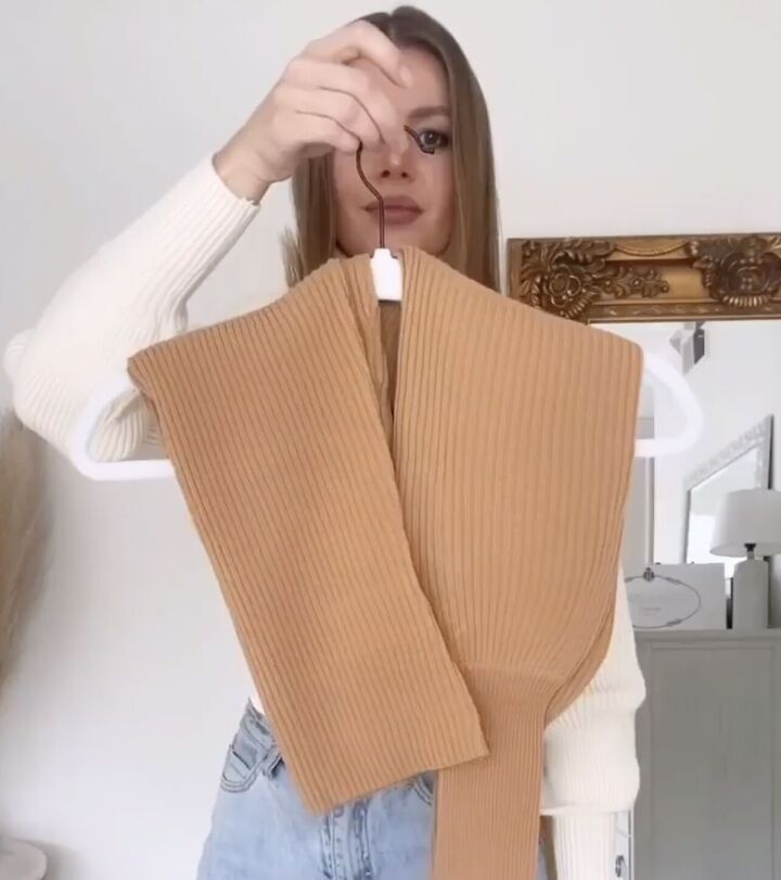 the trick to hanging sweaters