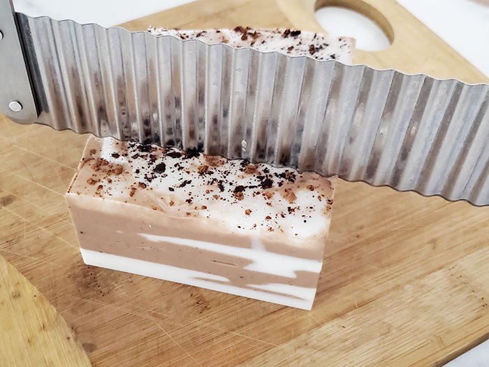 chocolate melt and pour soap with coconut oil