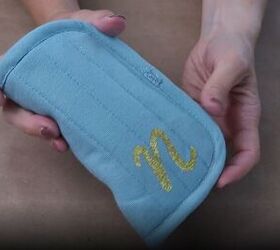 how to make 3 fun and easy potholder diys, Completed DIY eyeglass case