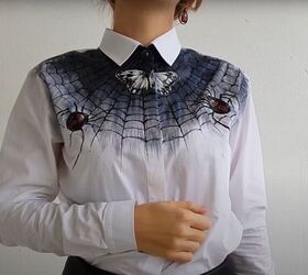 How to Paint a Spooky Spiderweb Shirt for Halloween
