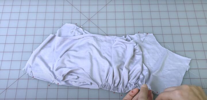 learn how to make a beautiful empire waist casual dress, Fabric