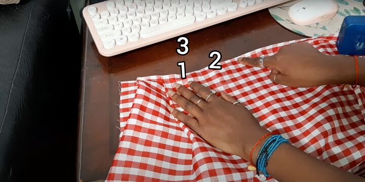 4 comprehensive steps to sewing a fun and flirty red pleated skirt, 1 2 and 3