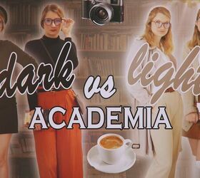 dark academia vs light academia styling tutorial, Dark academia vs light academia
