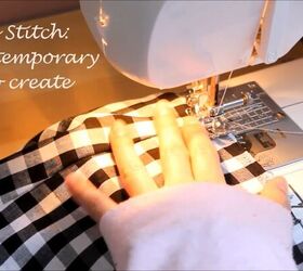 a quick and simple tutorial on taking in a dress, Sewing a basting stitch