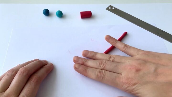 how to make beautiful colorful clay flowers, Rolling colorful clay into large pieces