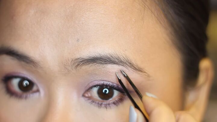 diy easy eyebrow tutorial, Plucking eyebrows