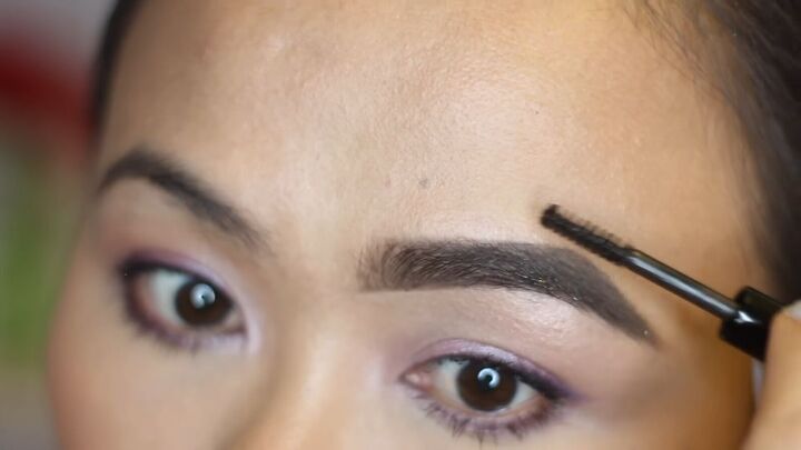 diy easy eyebrow tutorial, Setting brows