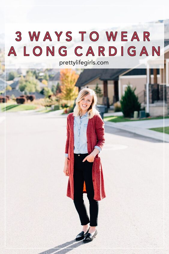 3 ways to wear a long cardigan