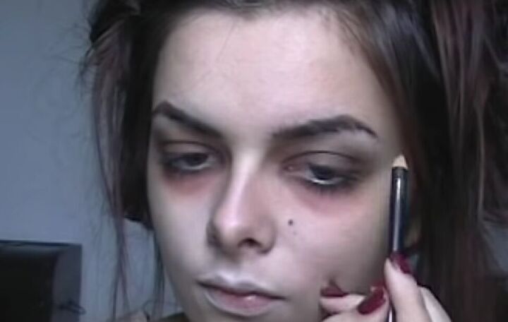 mrs lovett makeup tutorial for halloween, Shaping brows