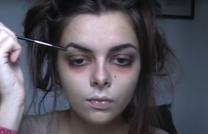 mrs lovett makeup tutorial for halloween, Shaping brows
