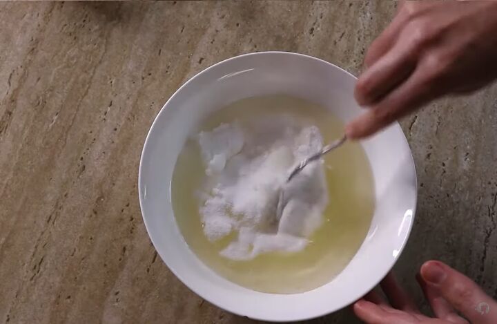 diy lavender sugar scrub cubes tutorial, Combining the ingredients