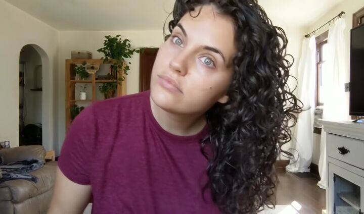 quick hair routine for curly hair, Allowing hair to air dry