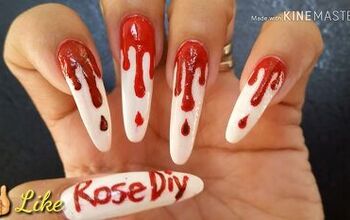Easy Bloody Nail Art for Halloween