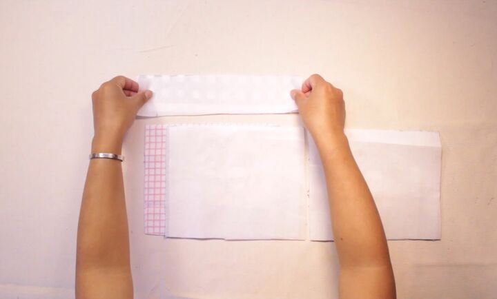 how to make fabric trick or treat bags for halloween, Attaching the interfacing