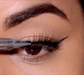 how to create stunning eyeliner looks for hooded eyes, Adding lashes