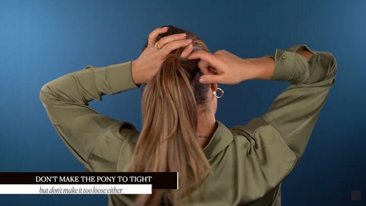 3 quick hairstyles to feel cute every day, Bringing ponytail through hole