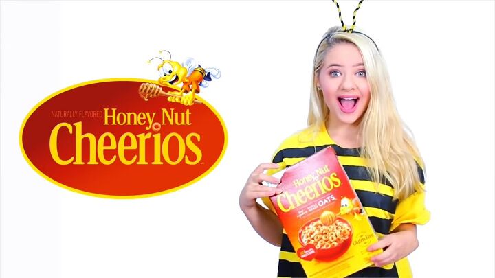 fun ideas for diy group halloween costumes, Honey Nut Cheerios cereal costume