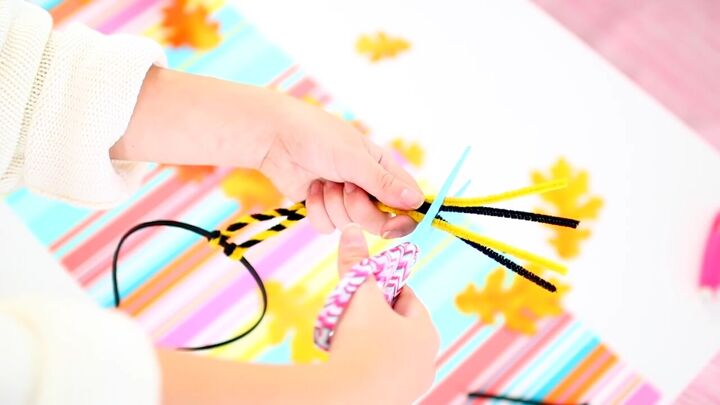 fun ideas for diy group halloween costumes, Cutting pipe cleaners