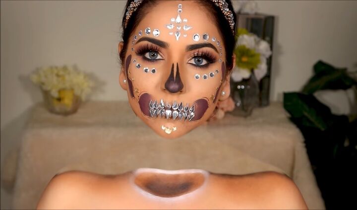 spooky halloween special effects makeup tutorial, Halloween special effects makeup