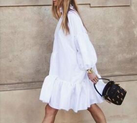 how to rock all white outfits in your 50s, Example of how to style a white dress