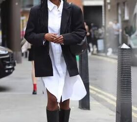 how to rock all white outfits in your 50s, Black and white outfit