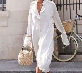 how to rock all white outfits in your 50s, Natural white dress