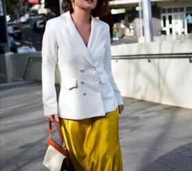 how to rock all white outfits in your 50s, Sleek white blazer