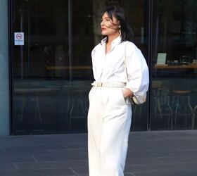 how to rock all white outfits in your 50s, White shirt outfit