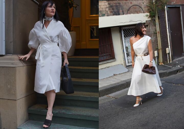 how to rock all white outfits in your 50s, White dress