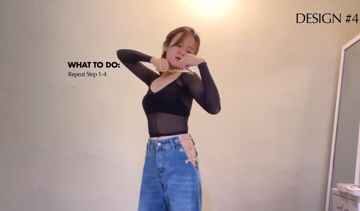 how to make cute diy crop tops from tights, Cutting fabric