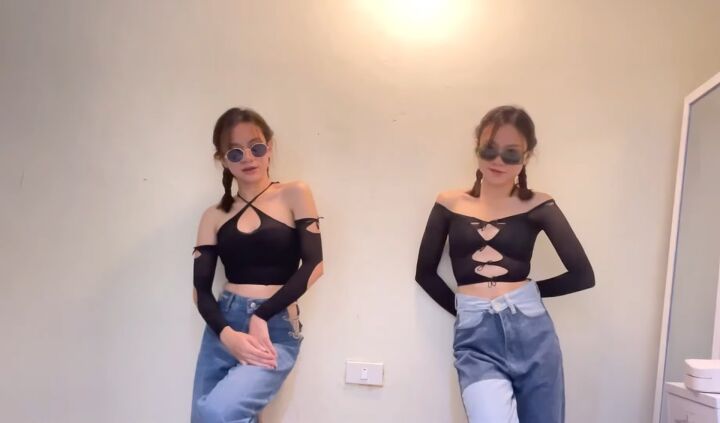 how to make cute diy crop tops from tights, Completed cute DIY crop top