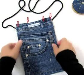 easy diy denim purse tutorial, Sewing DIY denim purse