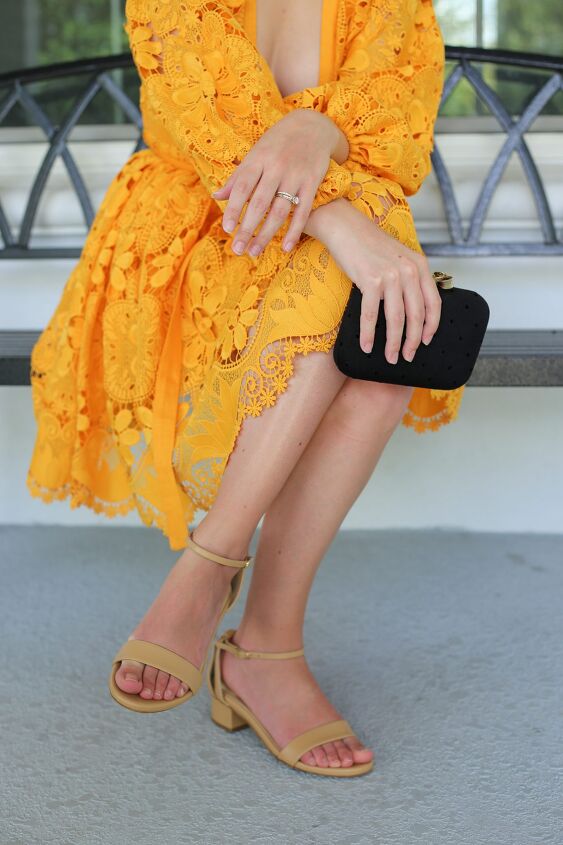 jewel tones for fall, Jewel Tone dress for fall with Sarah Flint Perfect Block Sandals in Sand Calf