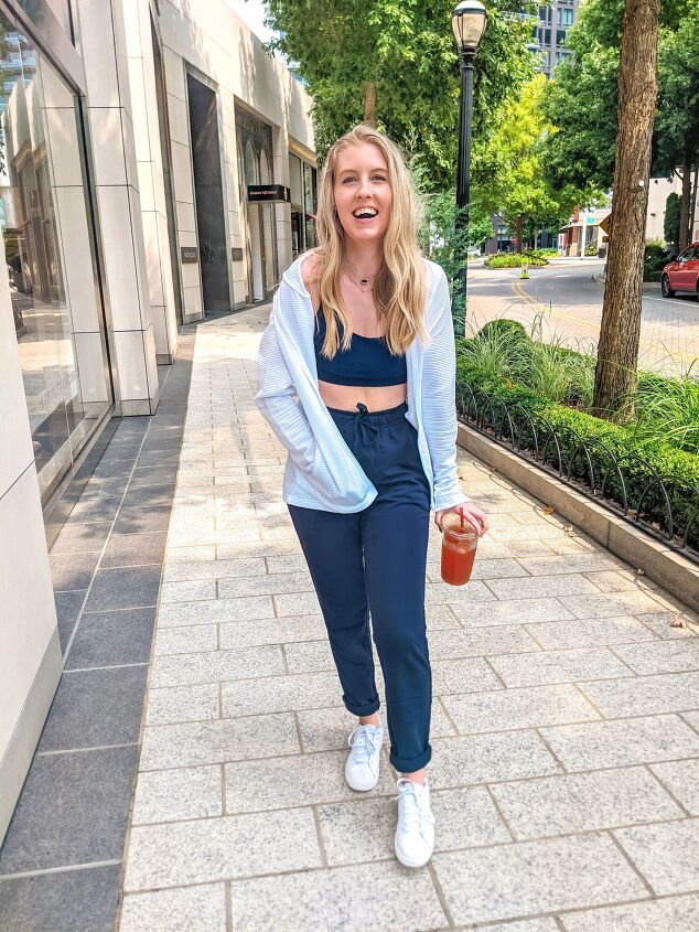 easy everyday outfits featuring athleisure wear