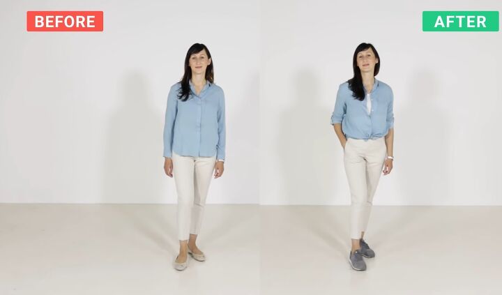 casual chic style lookbook for always looking polished, Soft pastel color shirt outfit