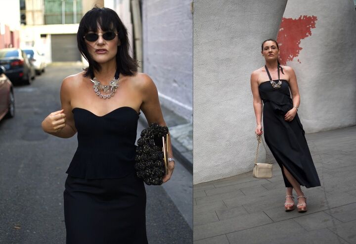 how to wear all black successfully, Black dresses