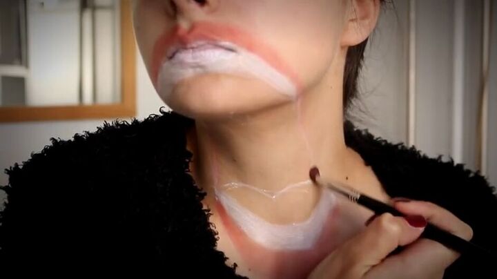 c chulainn s warp spasm makeup tutorial for halloween, Adding mouth makeup