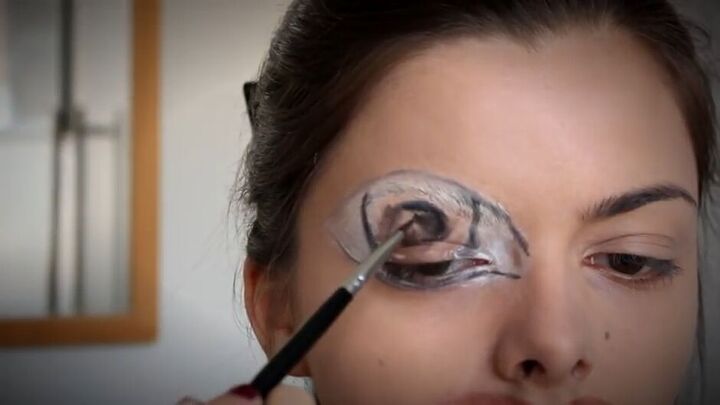 c chulainn s warp spasm makeup tutorial for halloween, Detailing eye