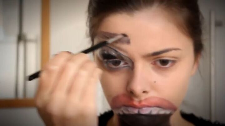 c chulainn s warp spasm makeup tutorial for halloween, Adding eyebrow
